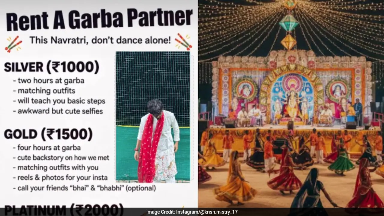 नवरात्र से पहले 'Rent A Garba Partner' पोस्ट वायरल, क्या Gen Z अकेलेपन की गिरफ्त में है?
