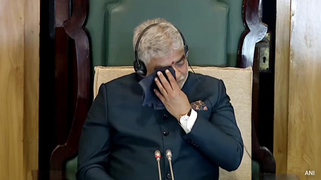 Telangana Assembly Speaker Breaks Down In House Amid Controversy Over BRS Remarks