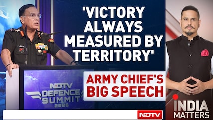 Chief Of Army Staff's Big Remark On "Land Victory" At NDTV Defence Summit