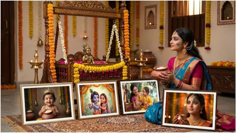 Janmashtami AI Photo Prompts: 1-क्लिक में बनाएं अपनी और बच्चों की खूबसूरत फोटोज