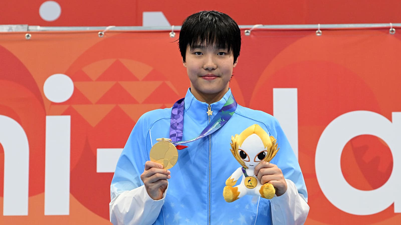 13-Year-Old Chinese Swimmer Yu Zidi Wins 2nd Gold At Asian Games 2026, Narrowly Misses World Record
