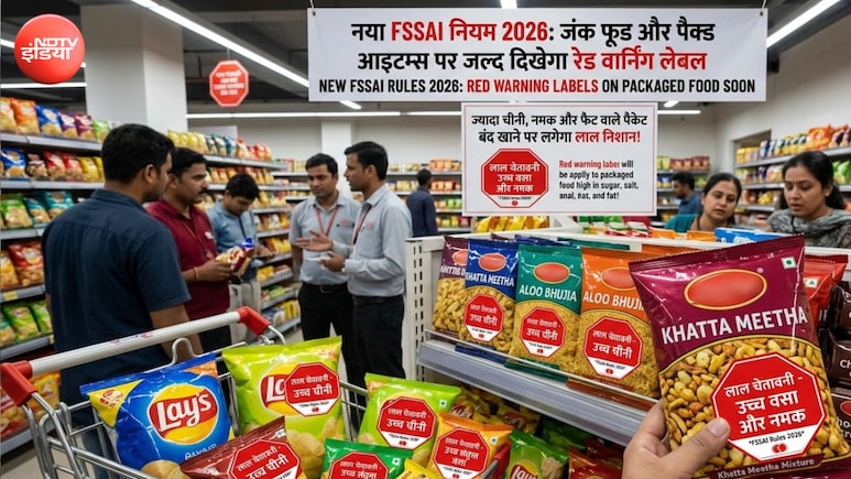 चिप्स-बिस्किट, सॉफ्ट ड्रिंक में ज्यादा चीनी-नमक और फैट का चुटकियों में पता चलेगा, खरीदने से पहले देख लें कलर कोड