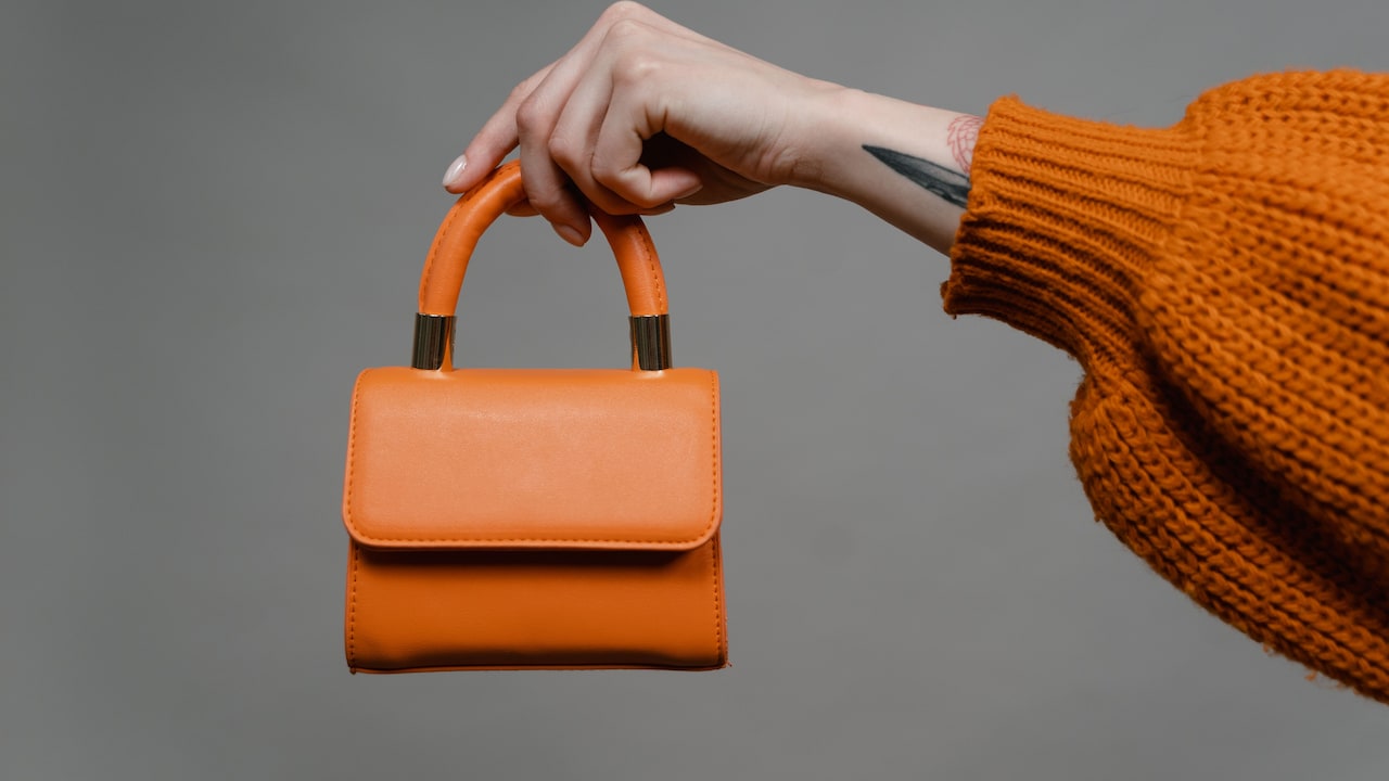 Carrying the bag with sweaty or wet hands can also damage handles Carrying the bag with sweaty or wet hands can also damage handles