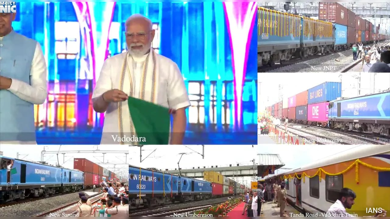 PM Modi Unveils Rail, Road Projects Worth Rs 35,000 Crore In Vadodara