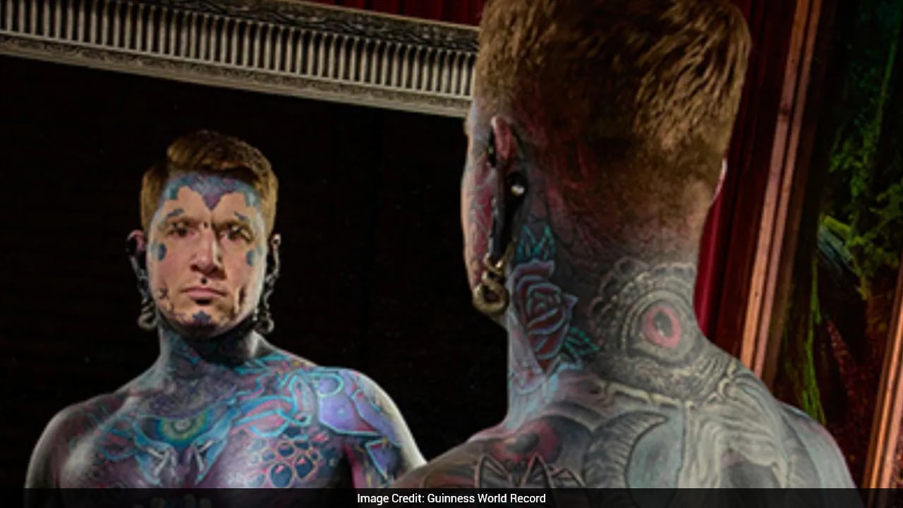Canadian Man Sets Guinness World Record With 90% Of His Body Covered In Tattoos