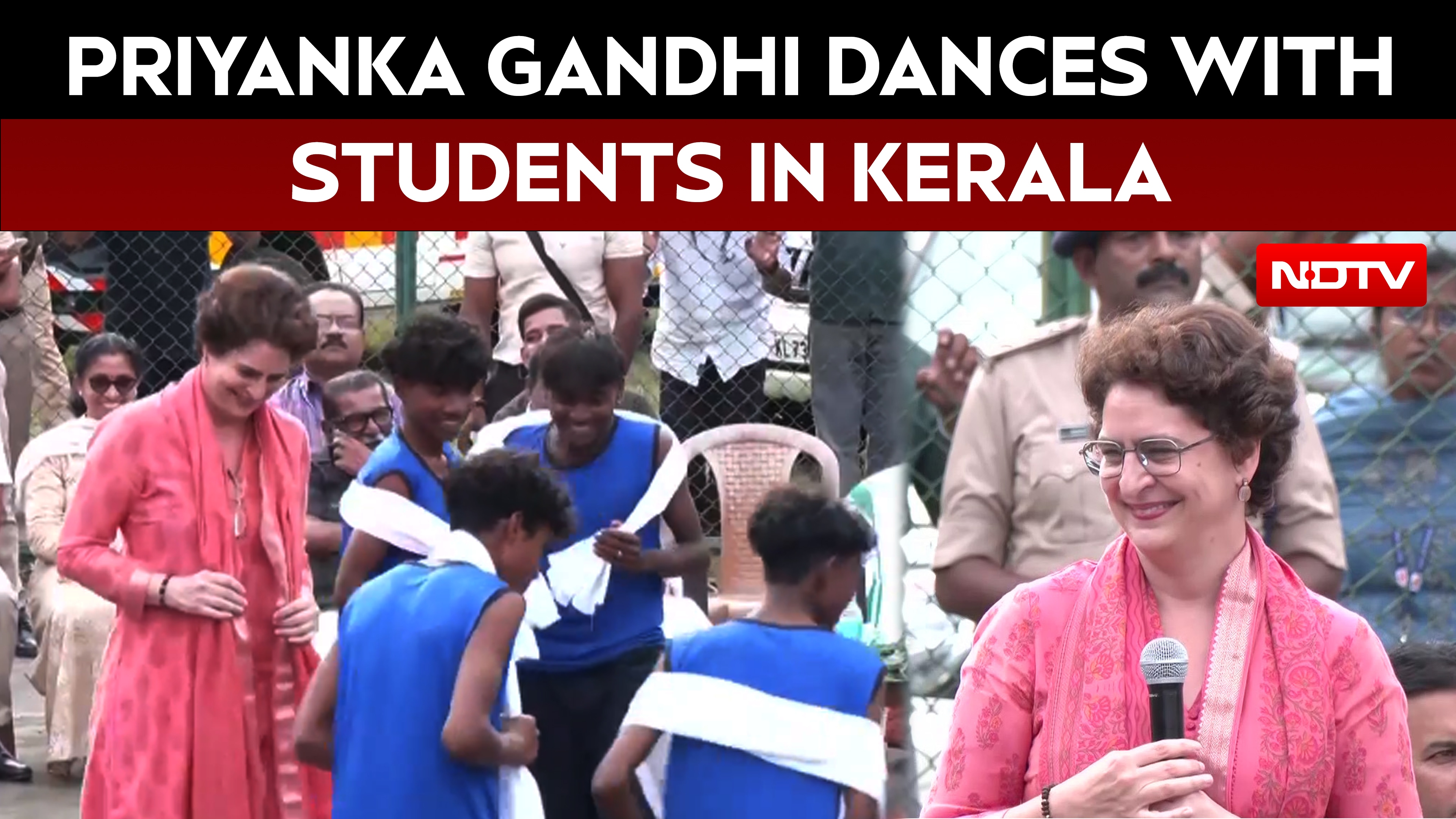 Kerala News | Priyanka Gandhi Dances with Students at Kerala School