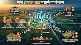 न्यू हाथरस सिटी: आगरा-अलीगढ़ से मथुरा के करीब 10 हजार एकड़ में नया शहर बसेगा, नोएडा जेवर एयरपोर्ट से नजदीक
