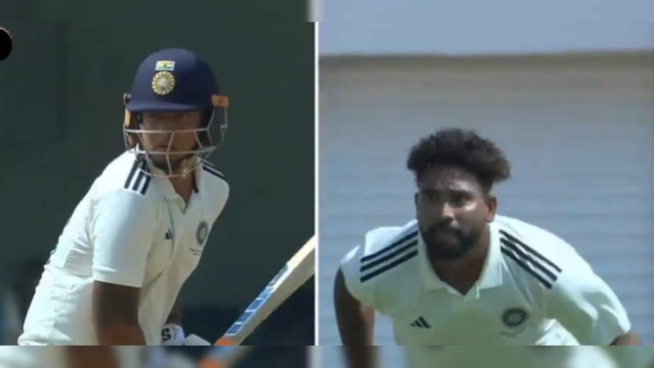 Video: 6, 4, 4, 4, 4, 4 मोहम्मद सिराज पर टूट पड़े वैभव सूर्यवंशी, दलीप ट्रॉफी फाइनल में खेली 44 रन की पारी
