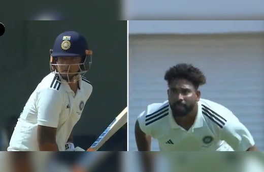 Video: 6, 4, 4, 4, 4, 4 मोहम्मद सिराज पर टूट पड़े वैभव सूर्यवंशी, दलीप ट्रॉफी फाइनल में खेली 44 रन की पारी