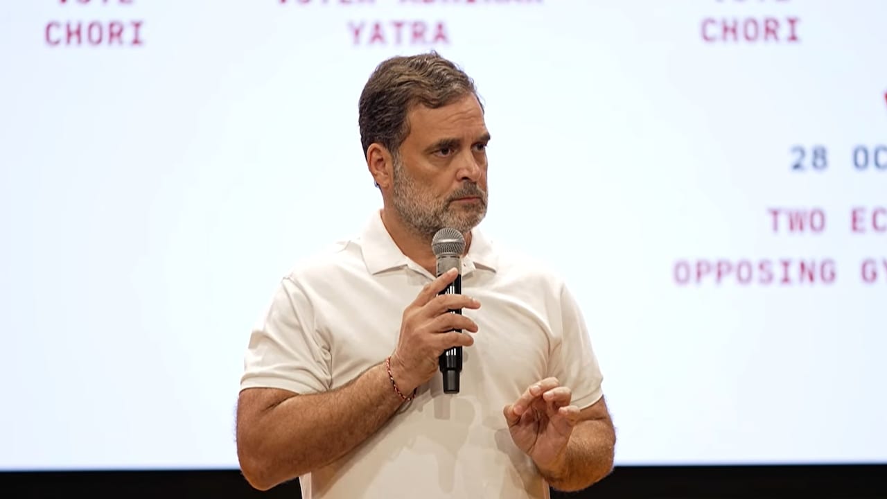 Vote Chori Leads To Kanoon Chori: Rahul Gandhi Attacks BJP, Poll Body Chief
