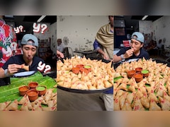 Video: Man Eats 106 Samosas In Under An Hour, Internet Calls Him A 'Machine'