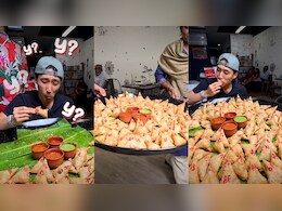 Video: Man Eats 106 Samosas In Under An Hour, Internet Calls Him A "Machine"