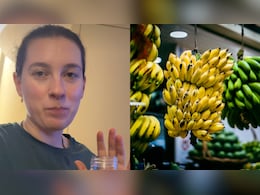 "My Mouth Is Burning," Russian Woman Tries Banana <i>Sabzi</i> Made By Indian Mother-In-Law
