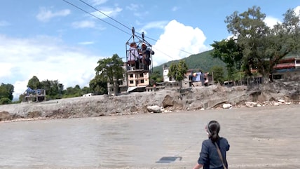 Cut Off, Not Broken: Nepal's Flood Survivors Rely On A Zipline To Cross Trishuli River