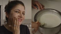 Want Glowing Skin? Bhagyashree Shares Her Traditional Malai Skincare Ritual