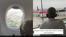 Man Captures 80-Year-Old Father's Reaction As He Takes His First Flight