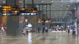 Video: Waterlogging At Delhi International Airport After Heavy Rain