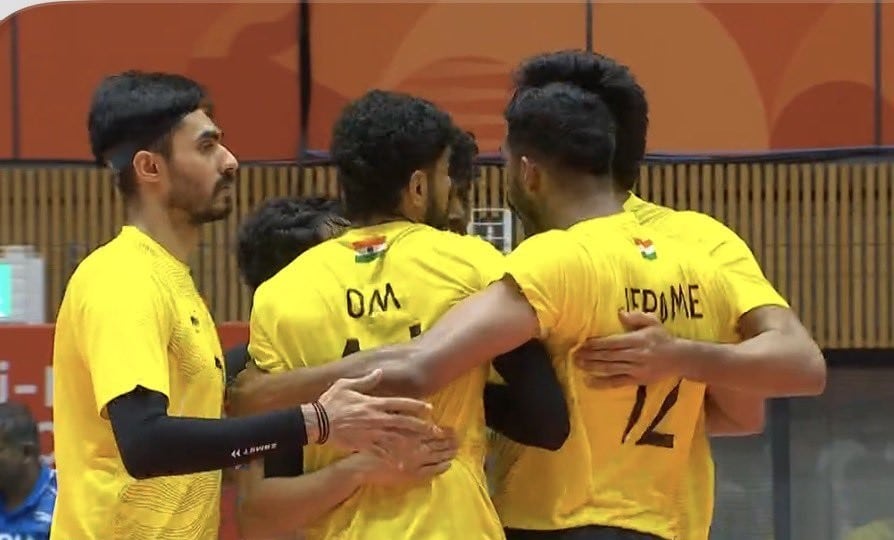 India defeats Qatar 3-2 to reach quarter-finals in men’s volleyball at Asian Games
