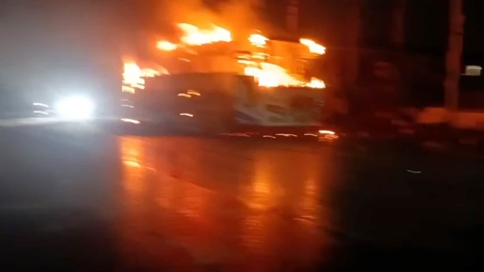 Hyderabad Bus Fire Leaves 38 Passengers Safe Near Temple