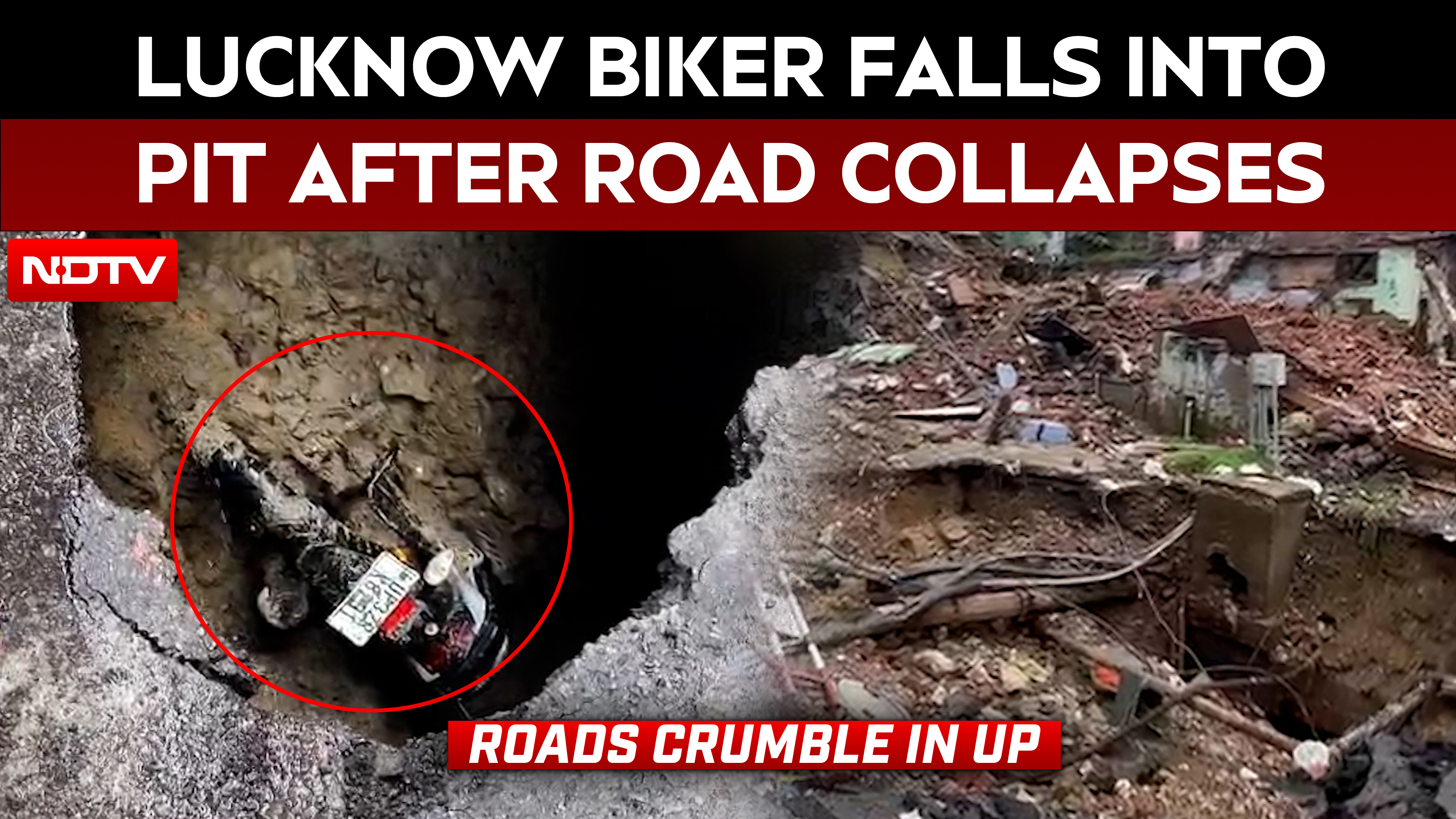 Heavy Rains Expose UP's Crumbling Roads, Kanpur And Lucknow Hit