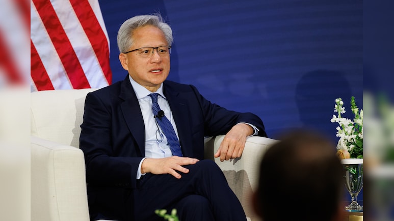 Nvidia CEO Puts Trump On Phone While Downplaying AI Risks
