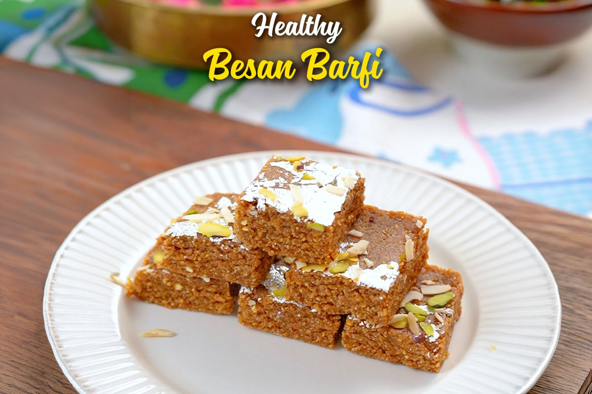 Healthy Besan Barfi Recipe: The Perfect Homemade Mithai For The Festive Season
