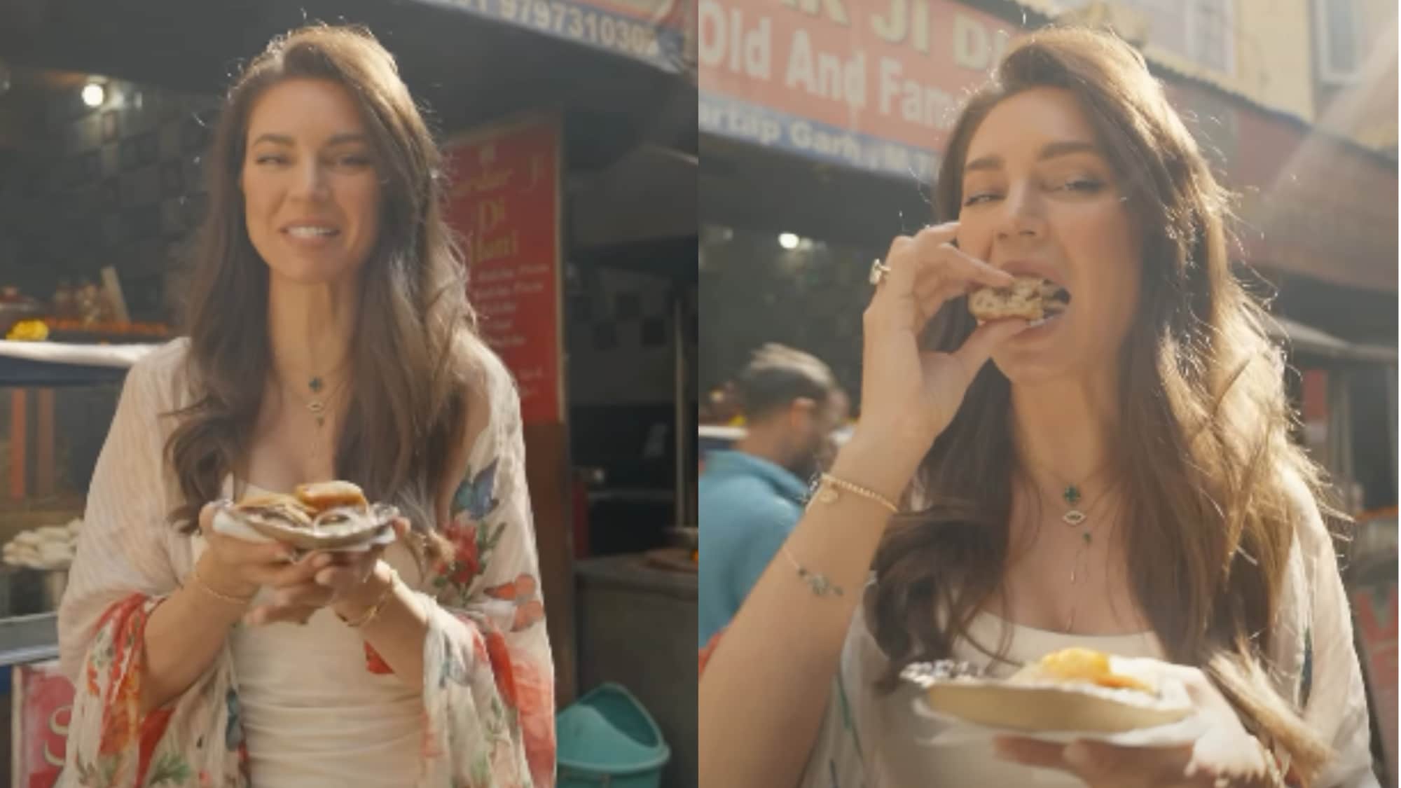 Video: Sarah Todd Tries Jammu's Famous Kalari Kulcha, Calls It Her 'New Favourite' Street Food In India
