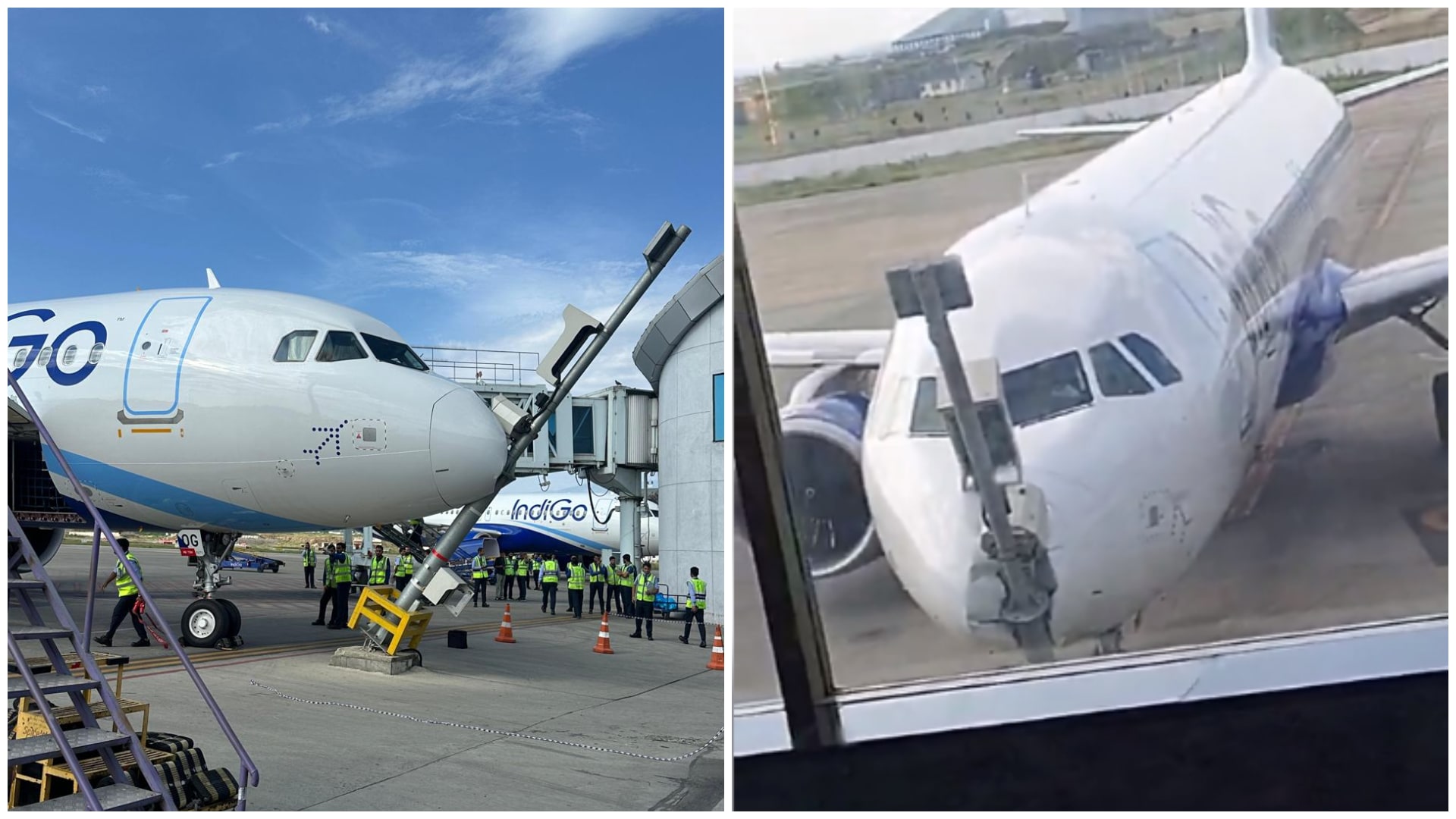 IndiGo Plane Hits VDGS Pole During Parking Process At Srinagar Airport, Passengers Safe