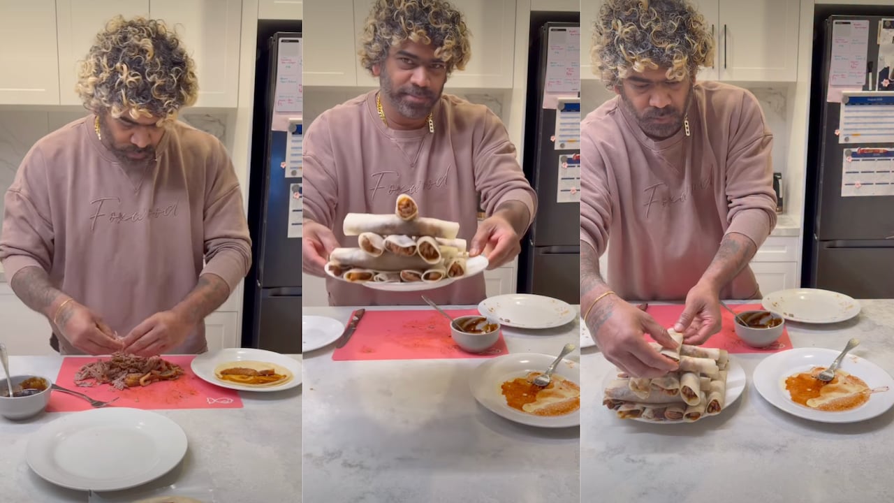 Video: Lasith Malinga's Peking Duck Rolls Will Make You Drool
