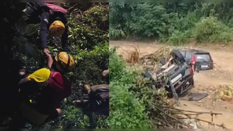 तेज बार&zwj;िश से नाले में 2 KM तक बह गई क्रेटा कार, मेड&zwj;िकल की छात्रा सह&zwj;ित दो स्टूडेंट की मौत