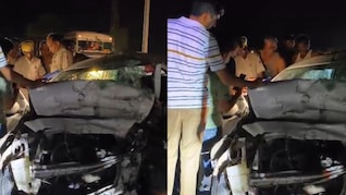 सीकर में ट्रक और कार की टक्&zwj;कर, झालावाड़ एसपी के पिता की मौत; फतेहपुर से जा रहे थे झुंझुनू