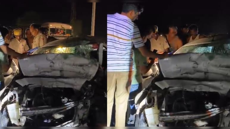 सीकर में ट्रक और कार की टक्&zwj;कर, झालावाड़ एसपी के पिता की मौत; फतेहपुर से जा रहे थे झुंझुनू