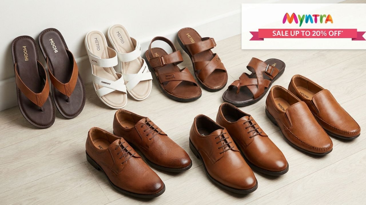 Myntra Sale ने कर दी बल्‍ले-बल्‍ले, Metro और Mochi के इन कम्फर्ट फुटवियर पर दिया जा रहा है 50% तक डिस्काउंट