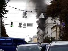 Russian Drone Hits Ukraine's Intelligence Service Headquarters In Kyiv