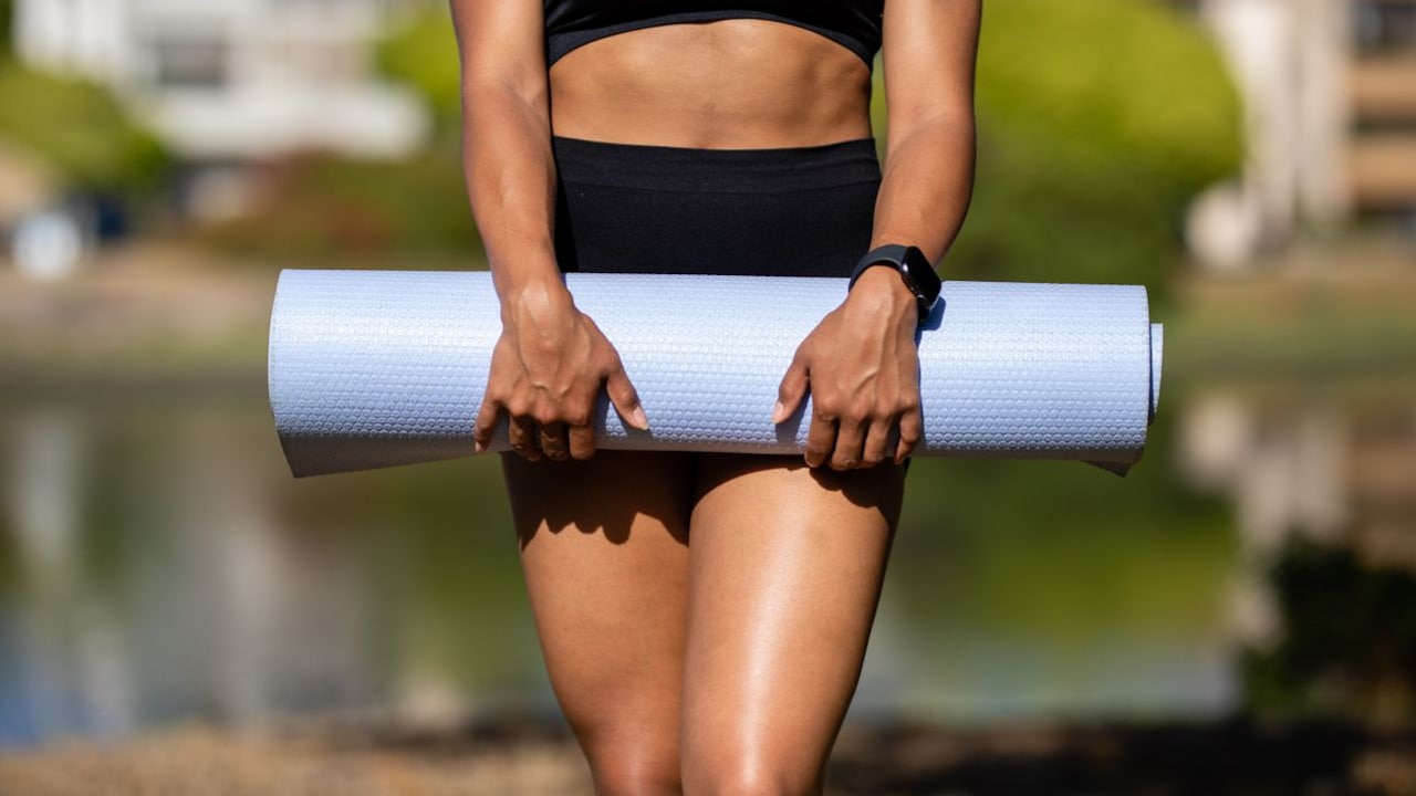 Moisture trapped inside the yoga mat can also make it curl at the edges