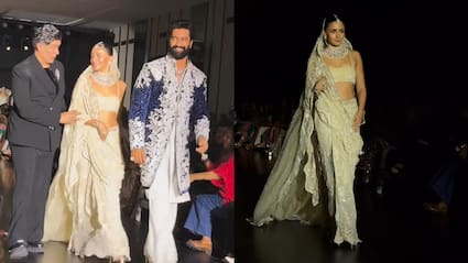 Alia In Chikankari, Vicky In Bandhgala Rule Manish Malhotra's Mijwan Show