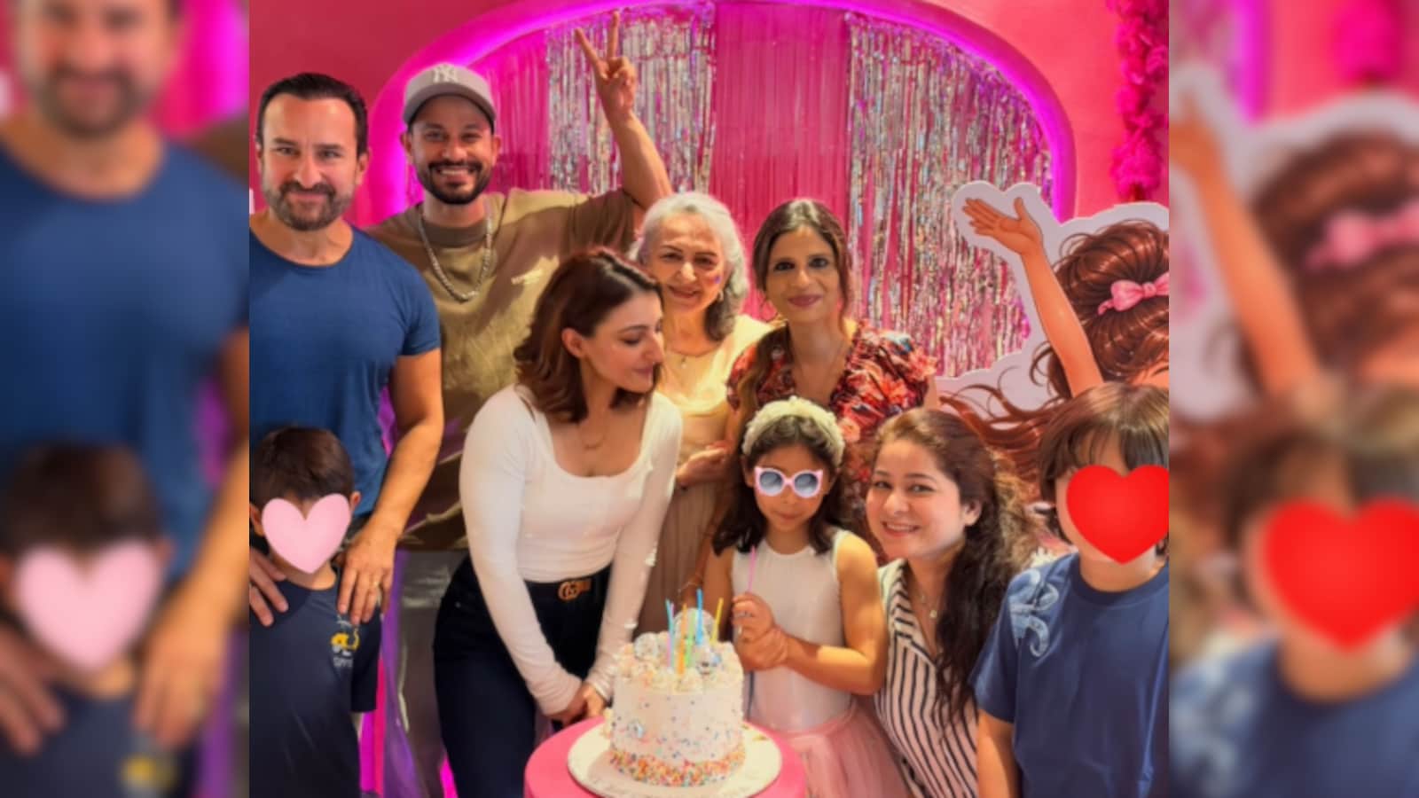 Soha Ali Khan and Family Celebrate Daughter Inaaya's 9th Birthday with Disco Theme