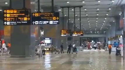 Waterlogging At Delhi International Airport After Heavy Rain