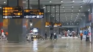 Waterlogging At Delhi International Airport After Heavy Rain