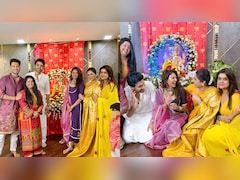 Erica Fernandez's Ganesh Chaturthi Pics With <i>Kasautii Zindagii Kay 2</i> Co-Stars Go Viral