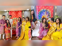 Erica Fernandez's Ganesh Chaturthi Pics With <i>Kasautii Zindagii Kay 2</i> Co-Stars Go Viral