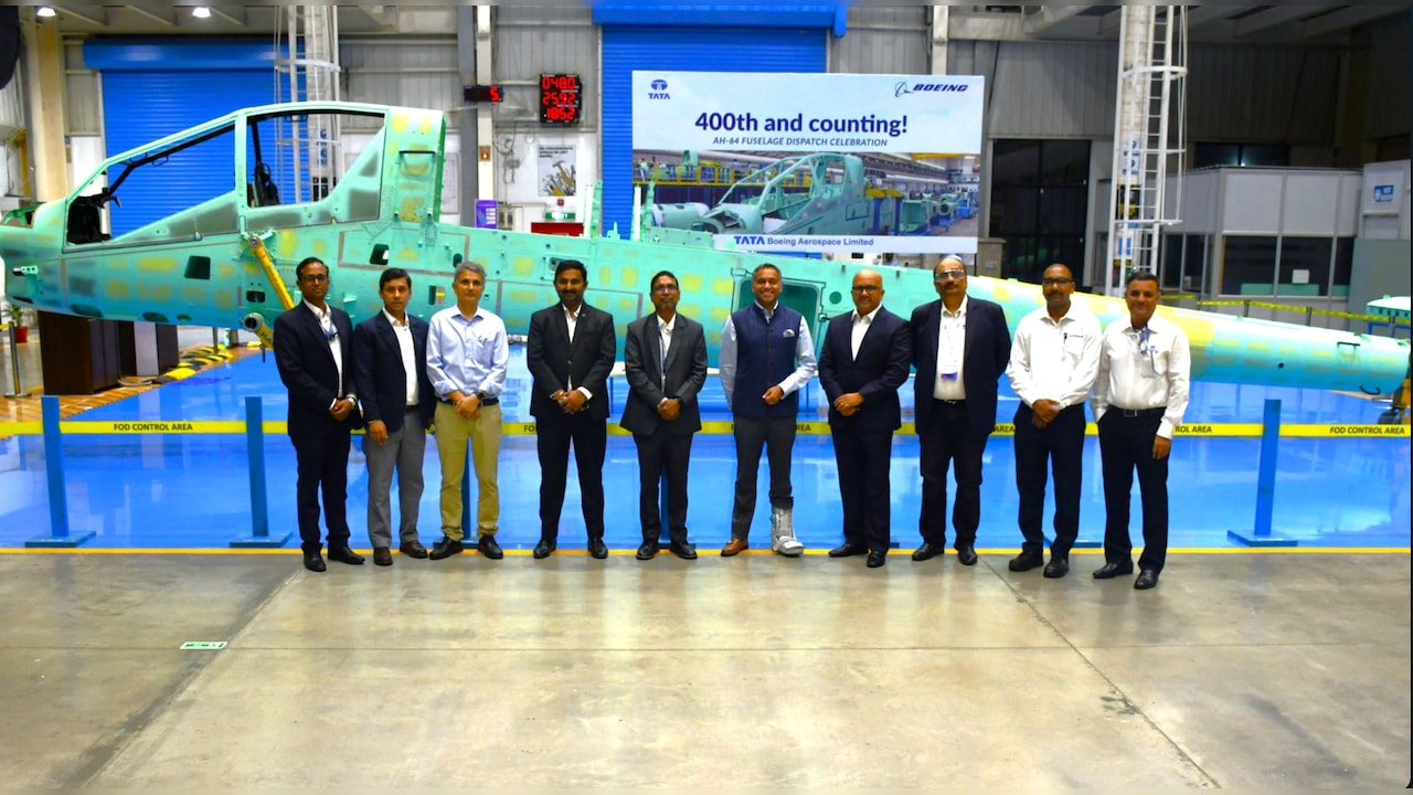 Boeing-Tata Roll Out 400th Apache Fuselage In India