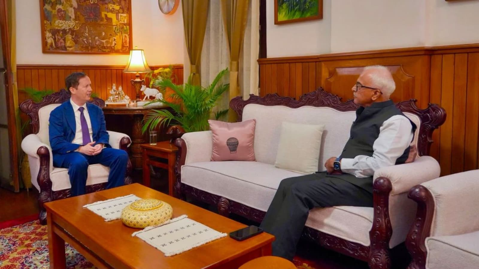 US Ambassador Sergio Gore visited Manipur, met the Governor and Chief Minister