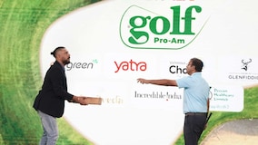 Yuvraj Singh Balances Golf Ball On Cricket Bat During NDTV Golf Pro-Am Launch