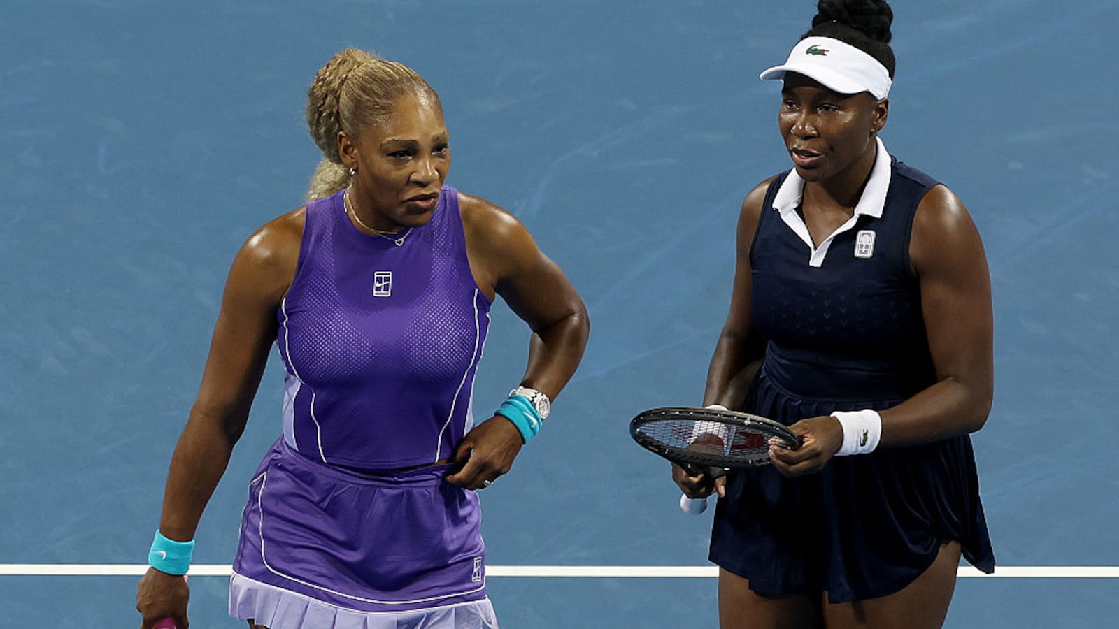 US Open: Serena Williams/Venus Williams Given Tough Test On Womens Doubles Return