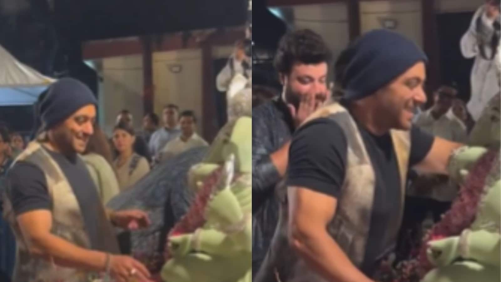 Salman Khan Teases Varun Sharma During Ganapati Visarjan