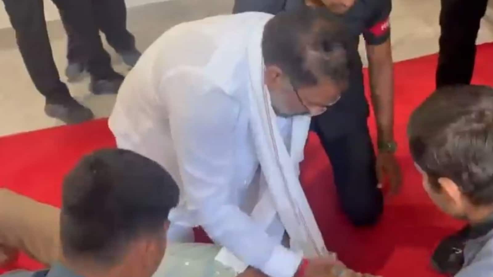 Telangana Minister Performs CPR on Official Outside Assembly