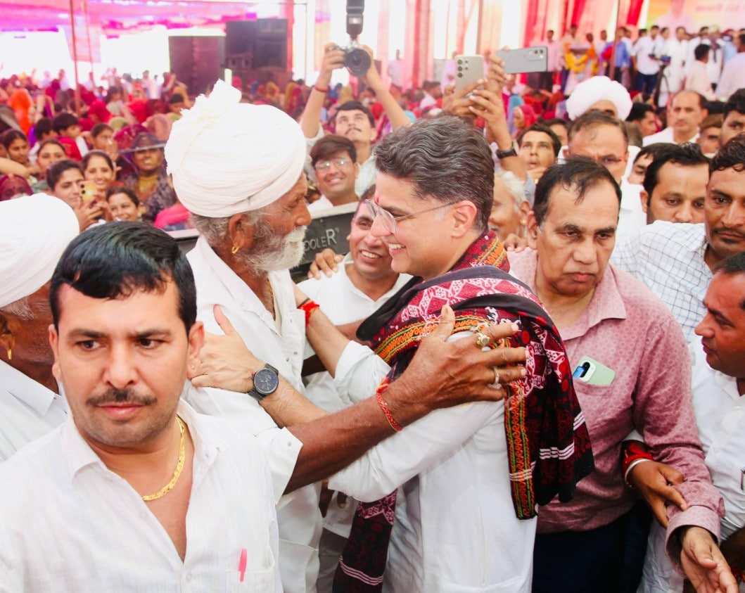 Sachin Pilot addressed a rally in Dhorimanna Sachin Pilot addressed a rally in Dhorimanna
