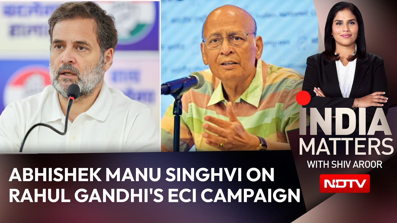 "Vote Chori Is A Real Issue": Abhishek Manu Singhvi On Rahul Gandhi's ECI Campaign