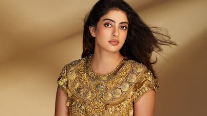 Navya Naveli Stuns In Ornate Gold Mini Dress At Abu Jani Sandeep Khosla's Gala